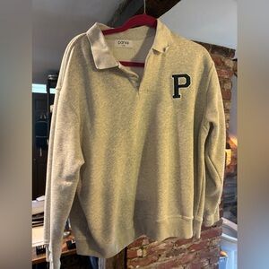 Gray Sweatshirt with P Logo